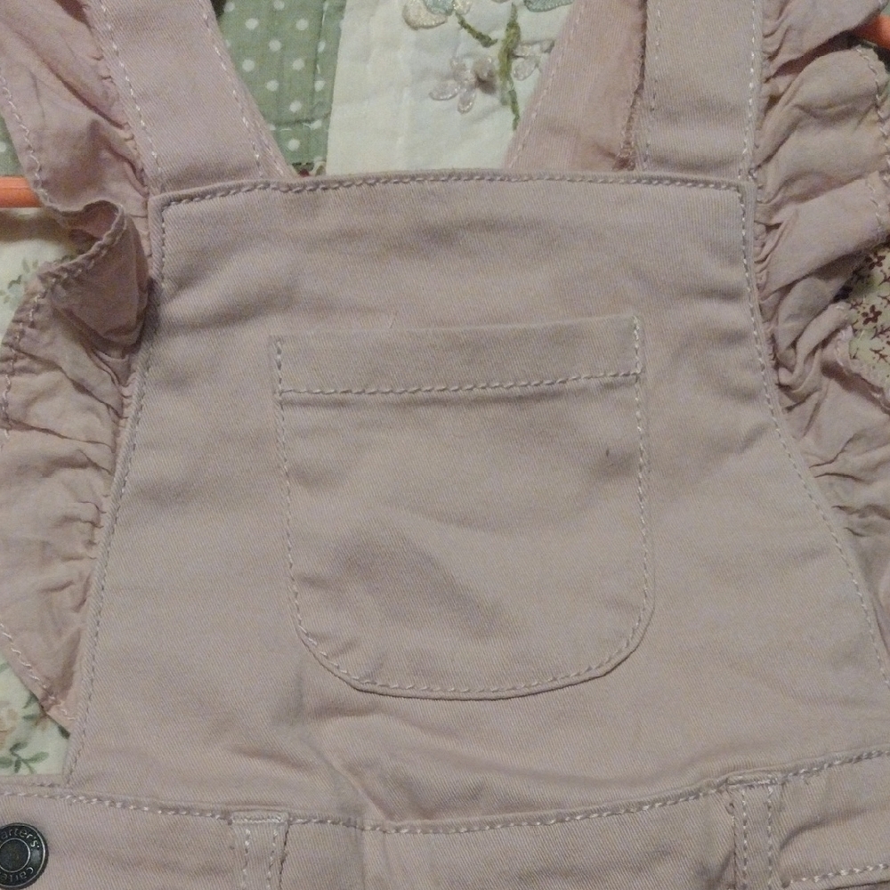 Carter's Pink Ruffled One Piece - Picture 4 of 12